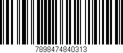Código de barras (EAN, GTIN, SKU, ISBN): '7898474840313'