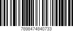 Código de barras (EAN, GTIN, SKU, ISBN): '7898474840733'