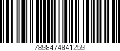 Código de barras (EAN, GTIN, SKU, ISBN): '7898474841259'