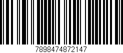 Código de barras (EAN, GTIN, SKU, ISBN): '7898474872147'