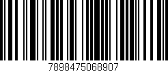 Código de barras (EAN, GTIN, SKU, ISBN): '7898475068907'