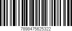 Código de barras (EAN, GTIN, SKU, ISBN): '7898475625322'