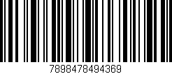 Código de barras (EAN, GTIN, SKU, ISBN): '7898478494369'