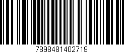 Código de barras (EAN, GTIN, SKU, ISBN): '7898481402719'