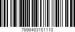 Código de barras (EAN, GTIN, SKU, ISBN): '7898483151110'
