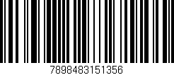 Código de barras (EAN, GTIN, SKU, ISBN): '7898483151356'