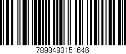 Código de barras (EAN, GTIN, SKU, ISBN): '7898483151646'