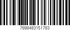 Código de barras (EAN, GTIN, SKU, ISBN): '7898483151783'