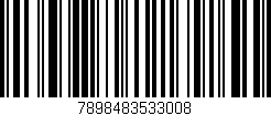 Código de barras (EAN, GTIN, SKU, ISBN): '7898483533008'
