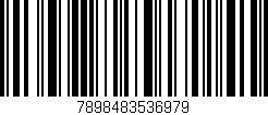 Código de barras (EAN, GTIN, SKU, ISBN): '7898483536979'