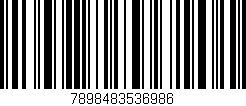 Código de barras (EAN, GTIN, SKU, ISBN): '7898483536986'