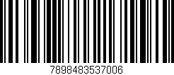 Código de barras (EAN, GTIN, SKU, ISBN): '7898483537006'