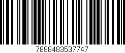 Código de barras (EAN, GTIN, SKU, ISBN): '7898483537747'