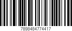 Código de barras (EAN, GTIN, SKU, ISBN): '7898484774417'