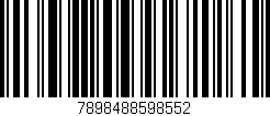 Código de barras (EAN, GTIN, SKU, ISBN): '7898488598552'