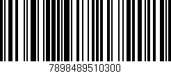 Código de barras (EAN, GTIN, SKU, ISBN): '7898489510300'