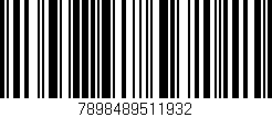 Código de barras (EAN, GTIN, SKU, ISBN): '7898489511932'