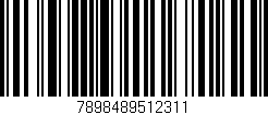 Código de barras (EAN, GTIN, SKU, ISBN): '7898489512311'