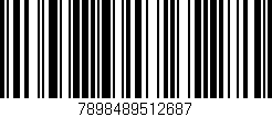 Código de barras (EAN, GTIN, SKU, ISBN): '7898489512687'