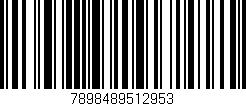 Código de barras (EAN, GTIN, SKU, ISBN): '7898489512953'