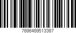Código de barras (EAN, GTIN, SKU, ISBN): '7898489513387'