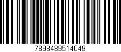 Código de barras (EAN, GTIN, SKU, ISBN): '7898489514049'