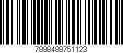 Código de barras (EAN, GTIN, SKU, ISBN): '7898489751123'