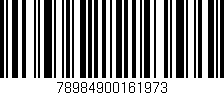 Código de barras (EAN, GTIN, SKU, ISBN): '78984900161973'