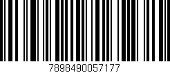 Código de barras (EAN, GTIN, SKU, ISBN): '7898490057177'