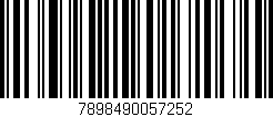 Código de barras (EAN, GTIN, SKU, ISBN): '7898490057252'