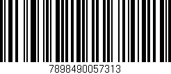 Código de barras (EAN, GTIN, SKU, ISBN): '7898490057313'