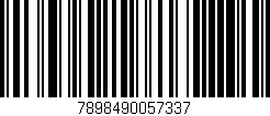 Código de barras (EAN, GTIN, SKU, ISBN): '7898490057337'