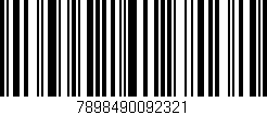 Código de barras (EAN, GTIN, SKU, ISBN): '7898490092321'