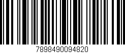 Código de barras (EAN, GTIN, SKU, ISBN): '7898490094820'