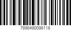 Código de barras (EAN, GTIN, SKU, ISBN): '7898490098118'
