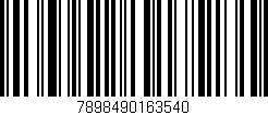 Código de barras (EAN, GTIN, SKU, ISBN): '7898490163540'