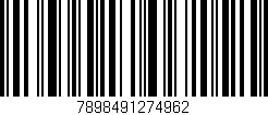 Código de barras (EAN, GTIN, SKU, ISBN): '7898491274962'