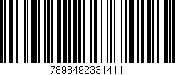 Código de barras (EAN, GTIN, SKU, ISBN): '7898492331411'