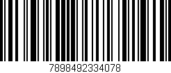 Código de barras (EAN, GTIN, SKU, ISBN): '7898492334078'