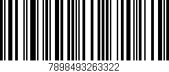 Código de barras (EAN, GTIN, SKU, ISBN): '7898493263322'