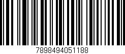 Código de barras (EAN, GTIN, SKU, ISBN): '7898494051188'