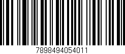 Código de barras (EAN, GTIN, SKU, ISBN): '7898494054011'