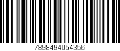Código de barras (EAN, GTIN, SKU, ISBN): '7898494054356'