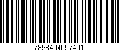 Código de barras (EAN, GTIN, SKU, ISBN): '7898494057401'