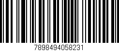 Código de barras (EAN, GTIN, SKU, ISBN): '7898494058231'