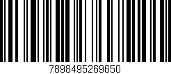 Código de barras (EAN, GTIN, SKU, ISBN): '7898495269650'