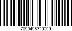 Código de barras (EAN, GTIN, SKU, ISBN): '7898495778398'