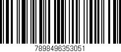 Código de barras (EAN, GTIN, SKU, ISBN): '7898496353051'
