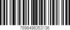 Código de barras (EAN, GTIN, SKU, ISBN): '7898496353136'