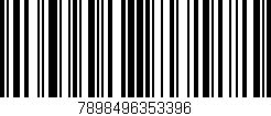 Código de barras (EAN, GTIN, SKU, ISBN): '7898496353396'